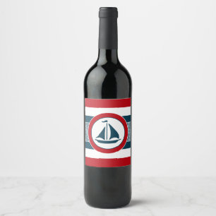 Étiquette Pour Bouteilles De Vin Nautical design