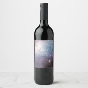 Étiquette Pour Bouteilles De Vin Nébuleuse d'Orion Messier 78 Photo d'Espace au Pas