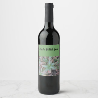Étiquette Pour Bouteilles De Vin Nevada succulents