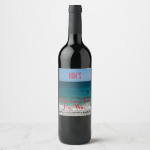 Étiquette Pour Bouteilles De Vin N'Importe Quel Nom Retrait Célébration Du Vin Fin