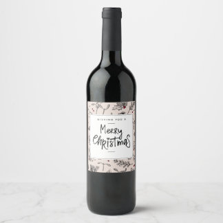 Étiquette Pour Bouteilles De Vin Noël