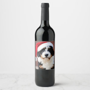 Étiquette Pour Bouteilles De Vin Noël Bernedoodle
