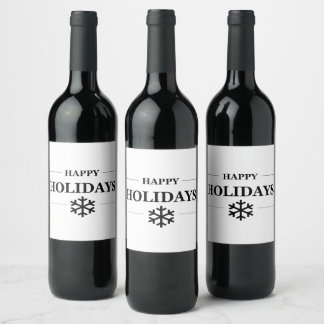 Étiquette Pour Bouteilles De Vin Noël Joyeux Noël Joyeux Noël