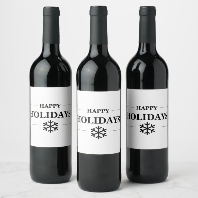 Étiquette Pour Bouteilles De Vin Noël Joyeux Noël Joyeux Noël (Bouteilles)