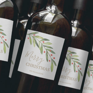 Étiquette Pour Bouteilles De Vin Noël saint