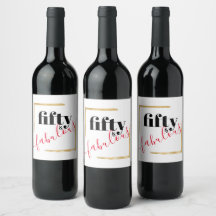 Noir Rouge 50 & Incroyable 50e Anniversaire Typogr