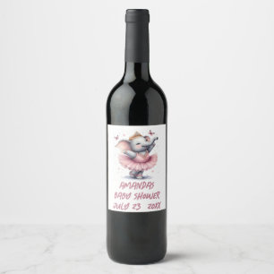 Étiquette Pour Bouteilles De Vin NOM PERSONNALISÉ DU baby shower