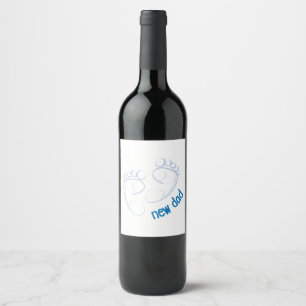Étiquette Pour Bouteilles De Vin Nouveau père