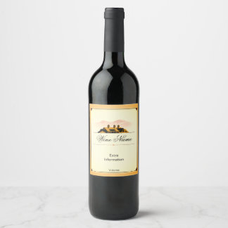 Étiquette Pour Bouteilles De Vin Nouveau vieux Étiquette de vin de grange Sangria