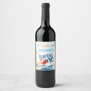 Étiquette Pour Bouteilles De Vin O-Fish-Ally Big Un Anniversaire