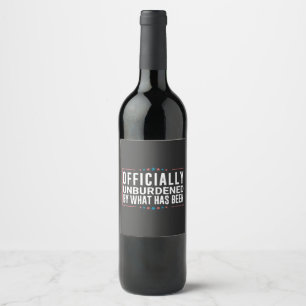 Étiquette Pour Bouteilles De Vin Officiellement Délivré de ce qui a été Trump