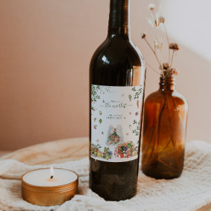 Étiquette Pour Bouteilles De Vin Offre Spéciale   Mariage Champêtre de Fête de Fian