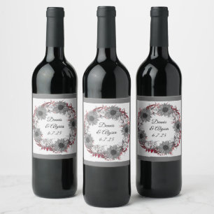 Étiquette Pour Bouteilles De Vin Onyx Black Velvet Chalkboard Grunge Vintage