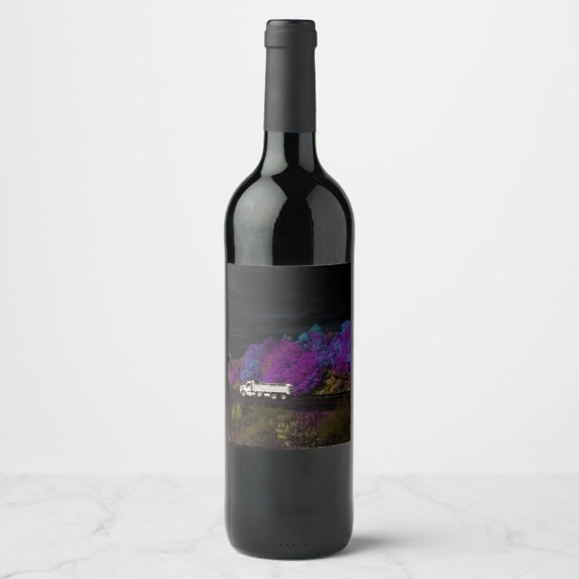 Étiquette Pour Bouteilles De Vin oscar quitte la fête (Devant)