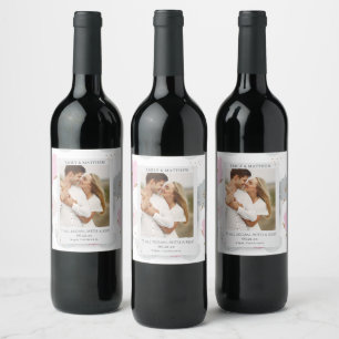 Étiquette Pour Bouteilles De Vin Où Tout A Commencé Des Couples Romantiques Personn