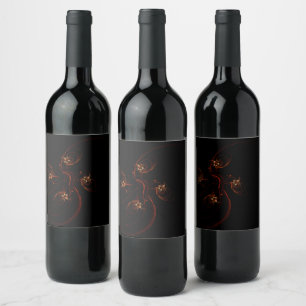 Étiquette Pour Bouteilles De Vin Out of the Dark Abstract