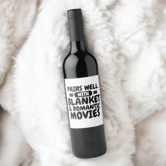 Étiquette Pour Bouteilles De Vin Paire bien avec couverture et vos films préférés