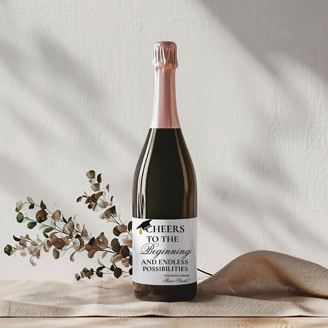 Étiquette Pour Bouteilles De Vin Paire bien Avec un master Diplôme cadeau (Créateur téléchargé)