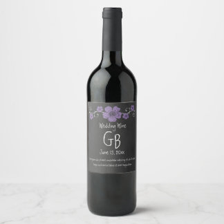 Étiquette Pour Bouteilles De Vin Panneau rouge Rose sauvage