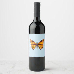 Étiquette Pour Bouteilles De Vin Papillon Monarque