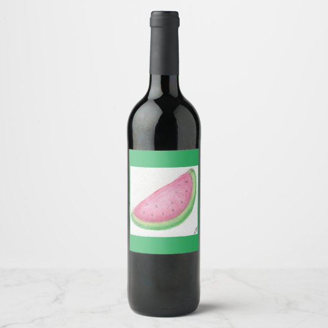 Étiquette Pour Bouteilles De Vin Pâte de pastèque (Devant)