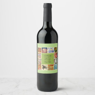 Étiquette Pour Bouteilles De Vin Paul Klee Collage et citation