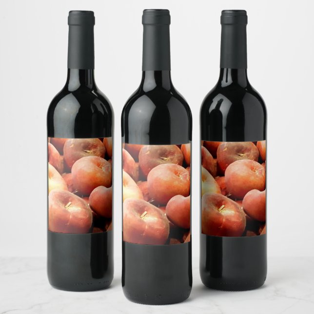 Étiquette Pour Bouteilles De Vin Peach Doughnut (Bouteilles)