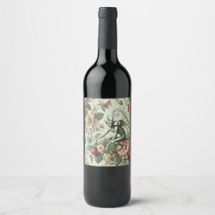 Étiquette Pour Bouteilles De Vin Péchés fraises - gothique baroque