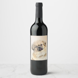 Étiquette Pour Bouteilles De Vin Peinture d'espagne tibétaine - jolie art original