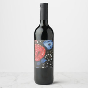 Étiquette Pour Bouteilles De Vin Pêle-mêle de baie