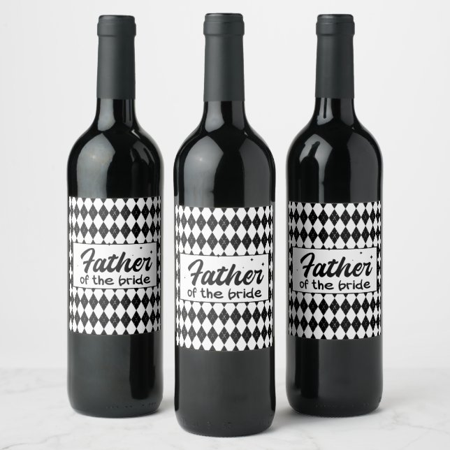 Étiquette Pour Bouteilles De Vin Père de la mariée (Bouteilles)