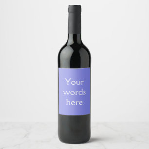 Étiquette Pour Bouteilles De Vin Périwinkle foncé violet