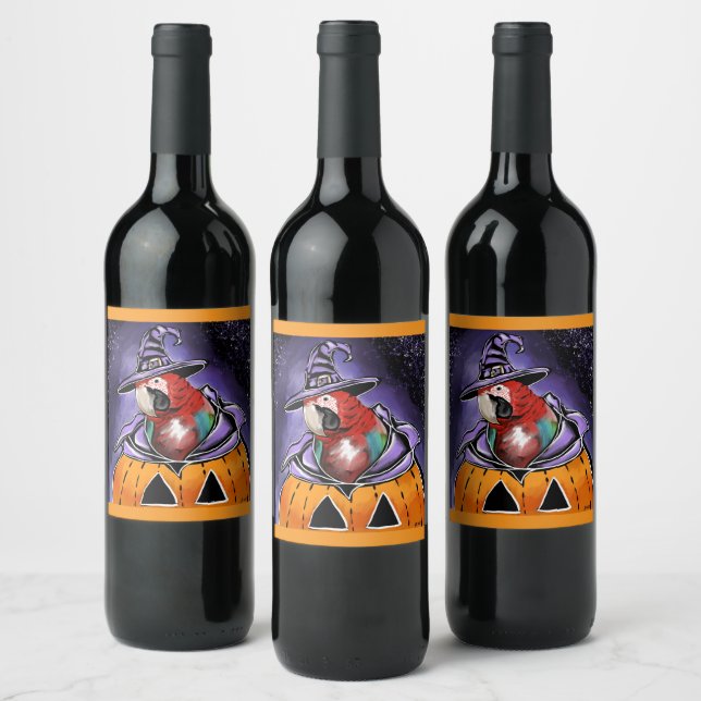 Étiquette Pour Bouteilles De Vin Perroquet (Bouteilles)