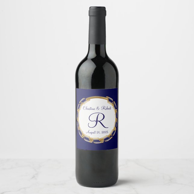 Étiquette Pour Bouteilles De Vin Personnalisé (Devant)