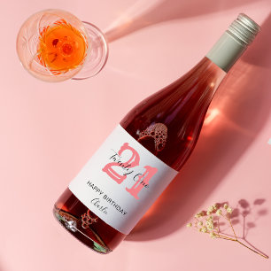 Étiquette Pour Bouteilles De Vin Personnalisé 10e 21e 30e 40e 50e 60 Anniversaire