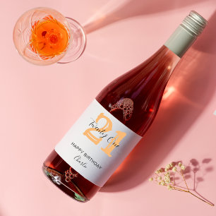 Étiquette Pour Bouteilles De Vin Personnalisé 10e 21e 30e 40e 50e 60 Anniversaire
