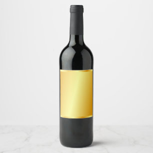 Étiquette Pour Bouteilles De Vin Personnalisé Faux Or Métallisé Élégant Vide