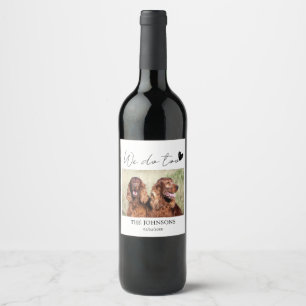 Étiquette Pour Bouteilles De Vin Personnalisé nous faisons trop mariage