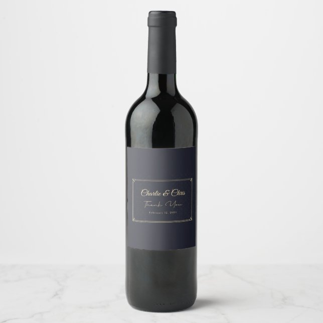 Étiquette Pour Bouteilles De Vin Personnalisé Simplement Beau (Devant)