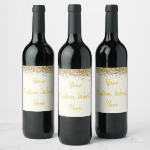 Étiquette Pour Bouteilles De Vin Personnalisez Votre Texte Ici Cadeau Personnalisé 