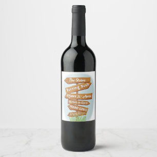 Étiquette Pour Bouteilles De Vin Pessah personnalise les signes de l'époque