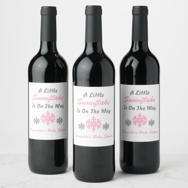 Étiquette Pour Bouteilles De Vin Petit Flocon Sur Le Chemin (Bouteilles)