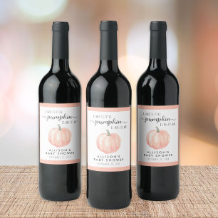 Étiquette Pour Bouteilles De Vin Petit Watercolor Baby Shower