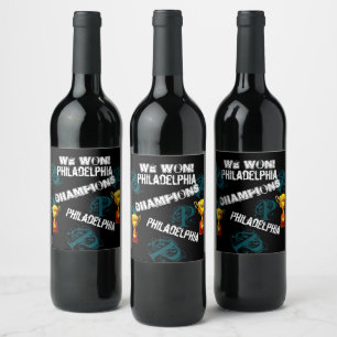 ÉTIQUETTE POUR BOUTEILLES DE VIN PHILADELPHIE