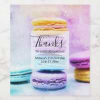 Photo Colorful Delicious Macarons Anniversaire