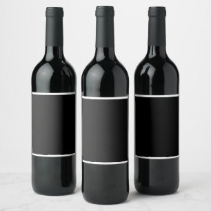 Étiquette Pour Bouteilles De Vin Photo noire et blanche captivante d'un Vintage