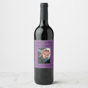 Étiquette Pour Bouteilles De Vin Photo pourpre Editable du raisin