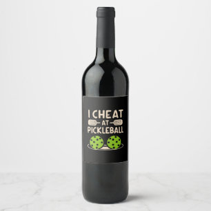 Étiquette Pour Bouteilles De Vin Pickleball Drôle