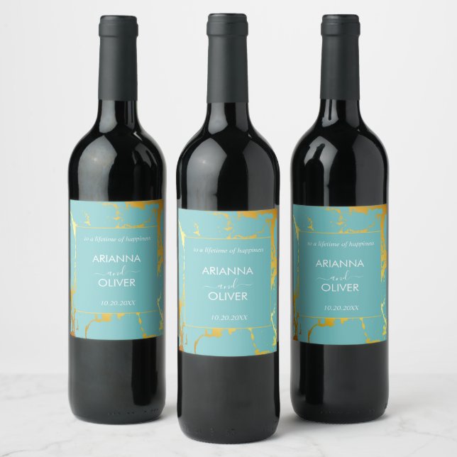 Étiquette Pour Bouteilles De Vin Pile d'or (Bouteilles)