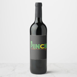 Étiquette Pour Bouteilles De Vin Pinch CHarming Funny St Patrick's Day Cadeau irlan
